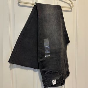 Judy Blue High Waist Raw Hem Bell Bottom Super Flare Black Jeans, Women’s 15/32